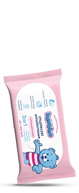 Hipoalergiczne chusteczki emolientowe 3w1